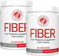 Tino High Fiber Supplement Powder - Non-GMO, Pre-Biotic, Water Soluble, Digestive Friendly, Powdered Mix - Add to Water, Juice, Shakes, Cereal & More (2 Canisters - 15.9 Oz. ea.)