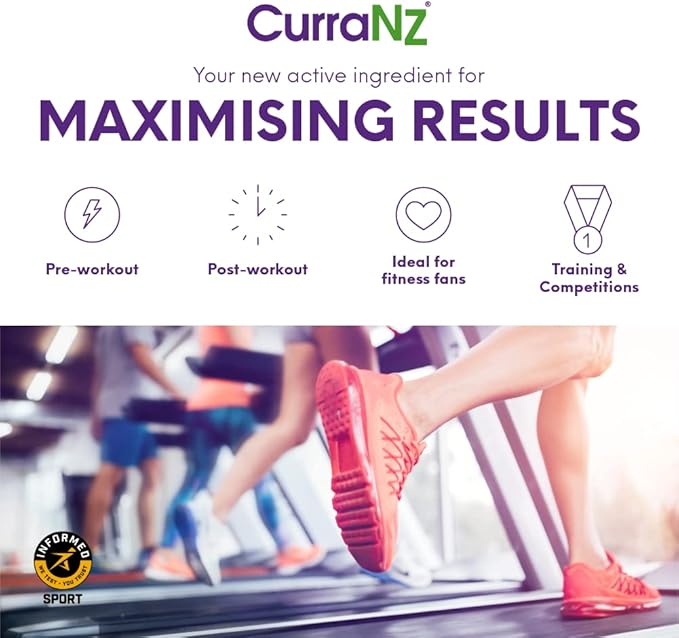 CURRANZ New Zealand Blackcurrant Extract Sports Nutrition Capsules | Muscle Recovery | Endurance Performance | Pre or Post Workout Supplement | Vegan & Caffeine Free (30 Capsules)