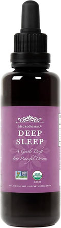 Deep Sleep – Organic Sleep Support Drops for Restful Nights & Relaxation – Non-Melatonin Herbal Blend with Valerian, Ashwagandha, Tulsi & Chamomile – 2 fl oz