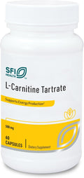 Klaire Labs SFI Health L-Carnitine Tartrate - 500 mg Amino Acid, Stabilized L-Carnitine - No Synthetic D-Carnitine (60 Capsules)