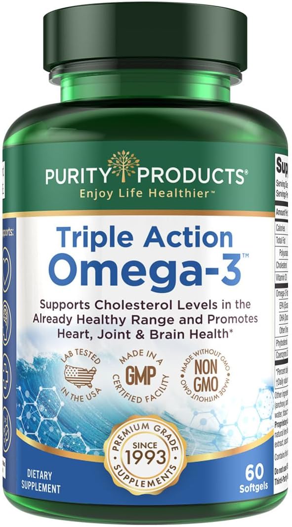 Purity Products - Triple Action Omega-3 Super Pill - 60 Softgels