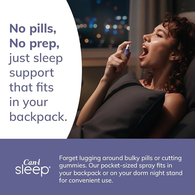 Fastest Sleep Spray Working in 10 mins, Best Sleep Aid for Adults, Relaxium Through The Night with Can-i Sleep All Natural Sleep Vitamins Six Pack - 180 Servings