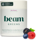 Beam Greens – Daily Superfood Powder for Women, Organic Green Juice with Veggies & Adaptogens, Gut Health & Immunity Support, Vegan, No Sugar, Third Party Tested, 30 Servings