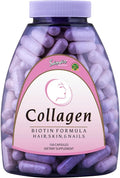 Sanar Naturals Collagen Pills with Biotin, Vitamin C - Supports Healthy Hair, Skin and Nails - Boost Hair Growth & Strong Nails - Collagen Biotin Supplement, 150 Capsules