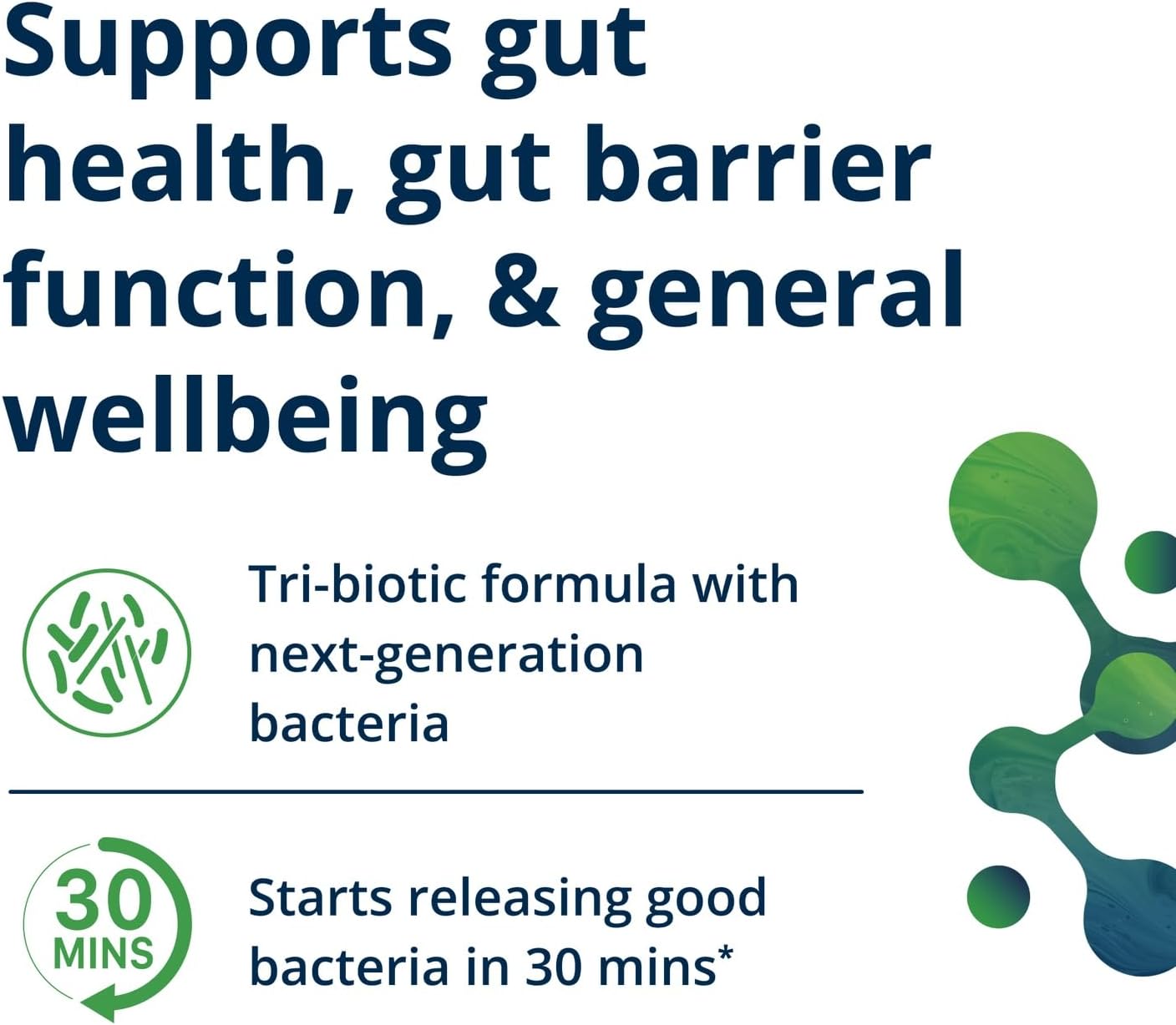 Metagenics UltraFlora Triplebiotic - Shelf-Stable Digestive Supplement with Akkermansia for Gut Health, Microbiome & Immune Support* - Contains Prebiotic, Probiotic & Postbiotic - 30 Capsules