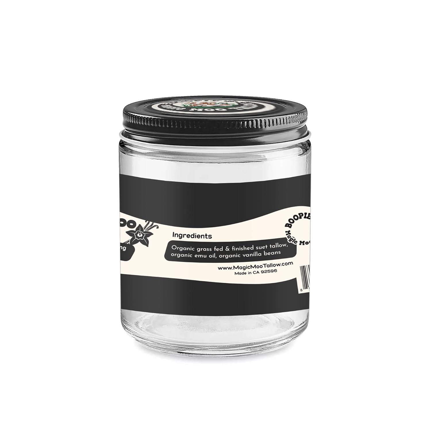 Magic Moo Tallow Vanilla Bean E-Moo Moisturizing Everywhere Cream with Organic Emu Oil. For acne, stretch marks, eczema, hyrdation, dry skin & more. 2oz