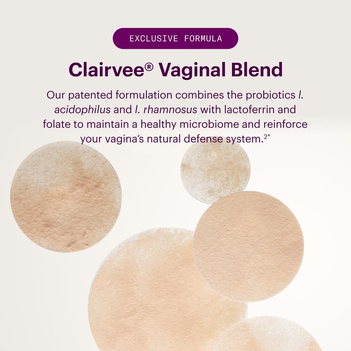 Clairvee by Bonafide. Vaginal Probiotic for Relief from Odor, Itching, & Discharge. — 2-Month Supply (30 Capsules)