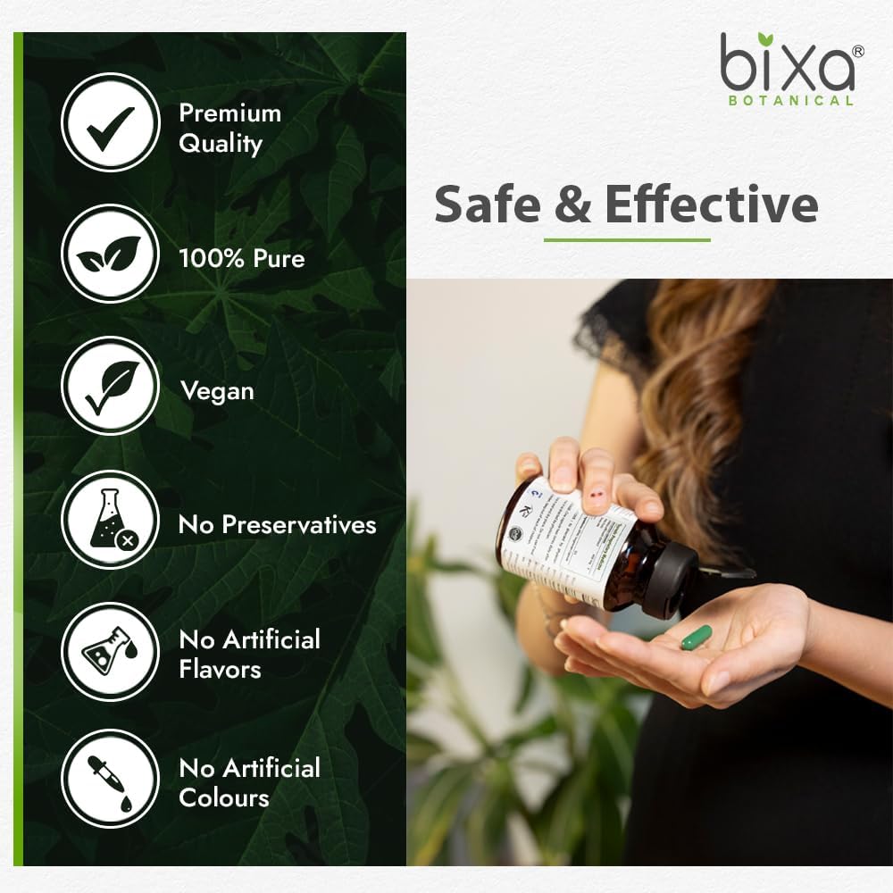 bixa BOTANICAL Ayurvedic Natural Herbal Supplement Gymnema Extract 25% Gymnemic (Gudmar, Shardunika) | Digestive Stimulant | Natural Herbal Supplement | Veg Capsules 450 mg (60 Count (Pack of 1))