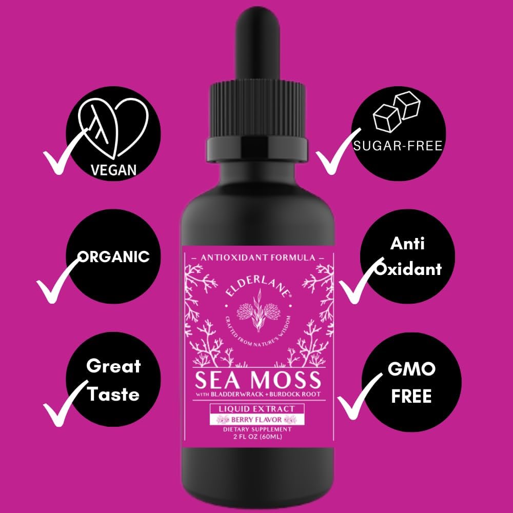 Elderlane Berry Flavored Sea Moss Drops