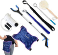 7pcs Hip Kit - Hip Kit for Seniors Total Hip Replacement Prime, Hip Replacement Kit After Surgery,Hip Kits with Hip Ice Pack,Grabber,Sock Aid,Leg Lifter,Shoehorn,Back Scratcher,Bath Loofah