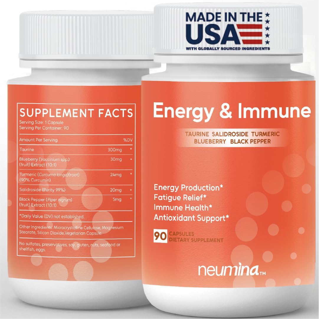 Women's Energy & Immune Complex | Energy Production, Fatigue Relief, Immune Health, Antioxidant Support | Vegan, Non-GMO, Made in USA, 90 Servings