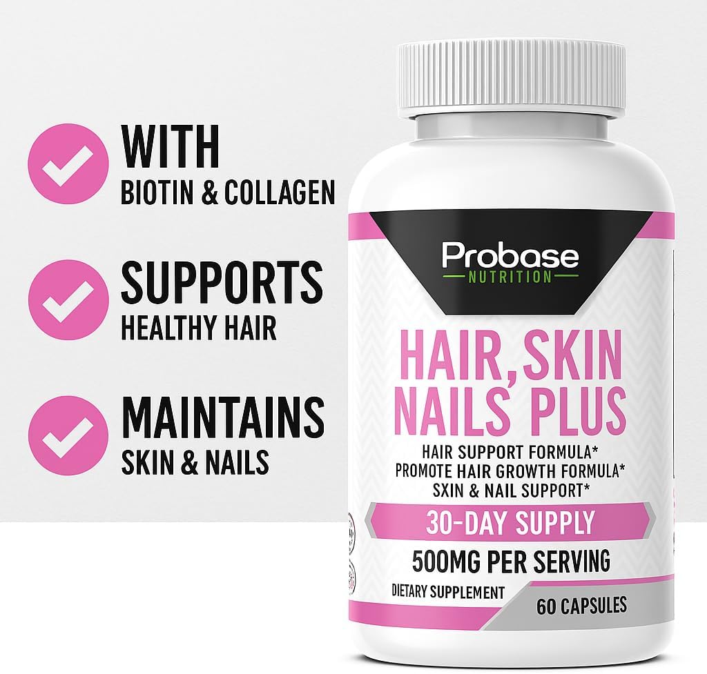 Hair, Skin and Nails Plus 60 Capsules 30-Day Supply