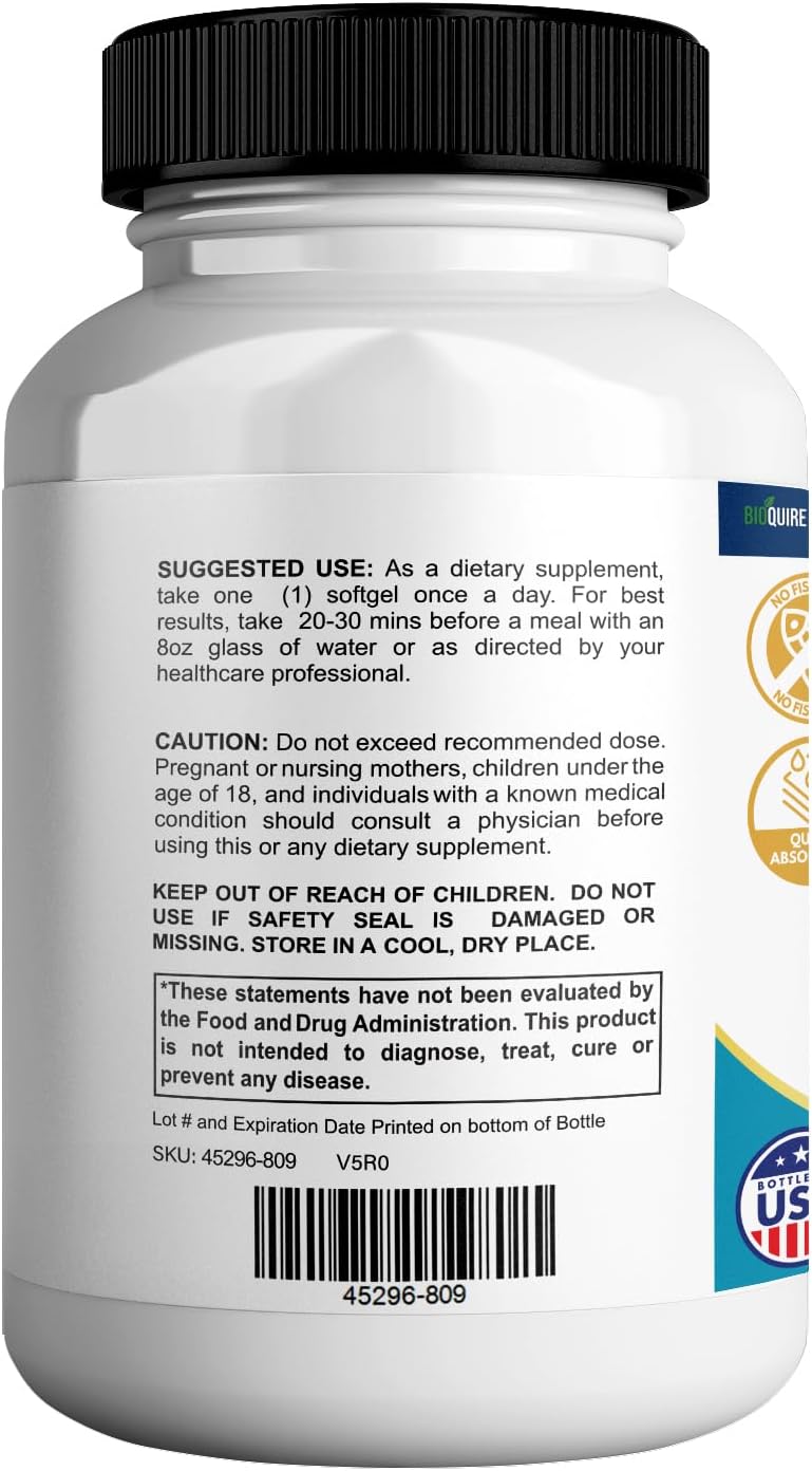 Northern Naturals Omega 3 Krill Oil for Men, 500mg, 30 Softgels, Fish-Free Taste, Supports Eye, Brain and Joint Health (3)