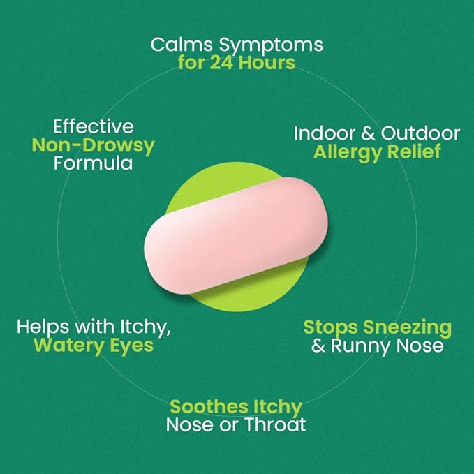 C'rcle Fexofenadine 180mg 24 Hour Allergy Relief Tablets - Non Drowsy Allergy Pills Medicine for All Day Relief - Antihistamine Fexofenadine Hydrochloride 180mg for Adults (150 Count)