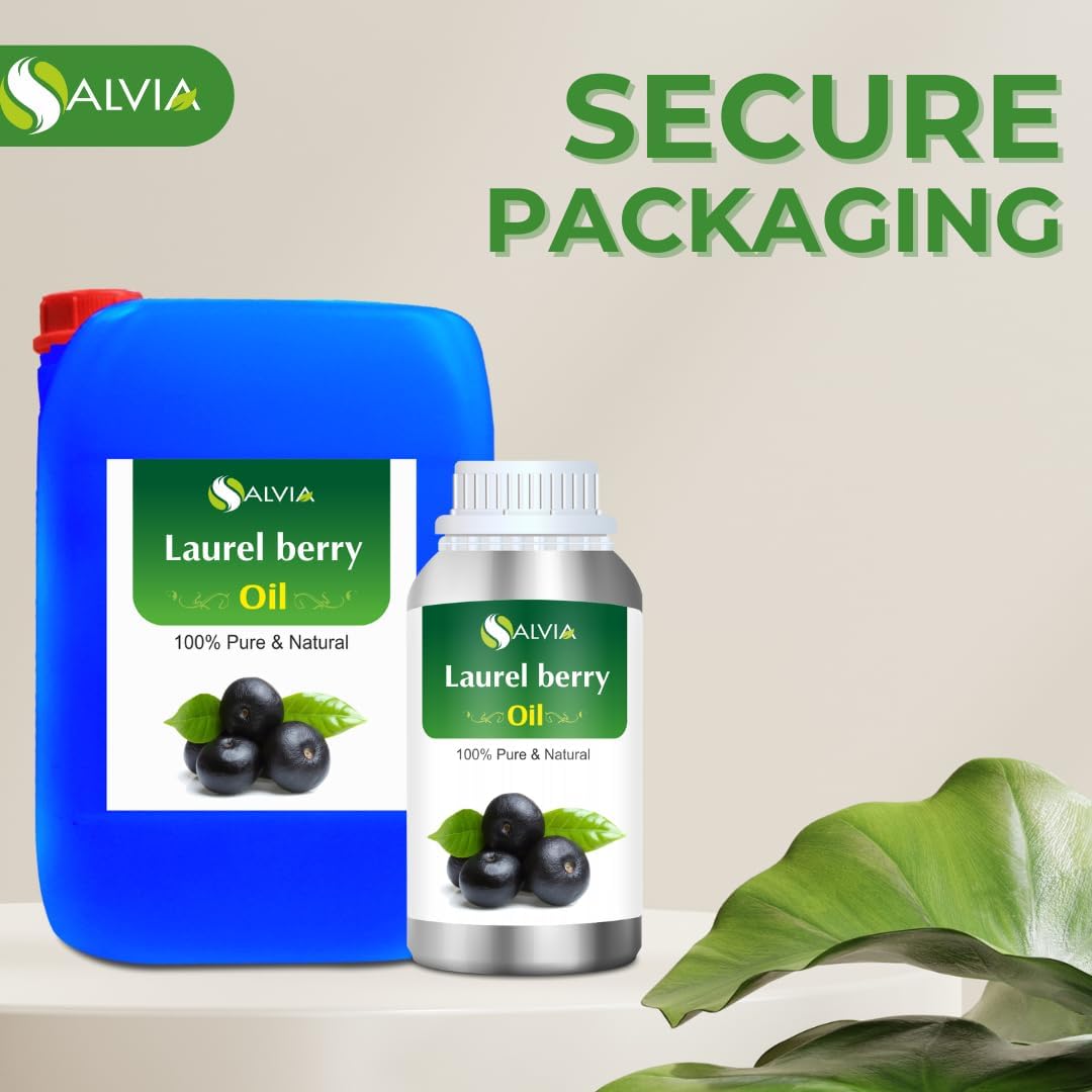 Laurel Berry Oil | Pure and Natural Essential Oil | Use for Hair Care, Skin Care | Used in Soap, Shampoo, Lotion, Serum| DIY Cosmetic Grade (16.90 Fl Oz (Pack of 1))