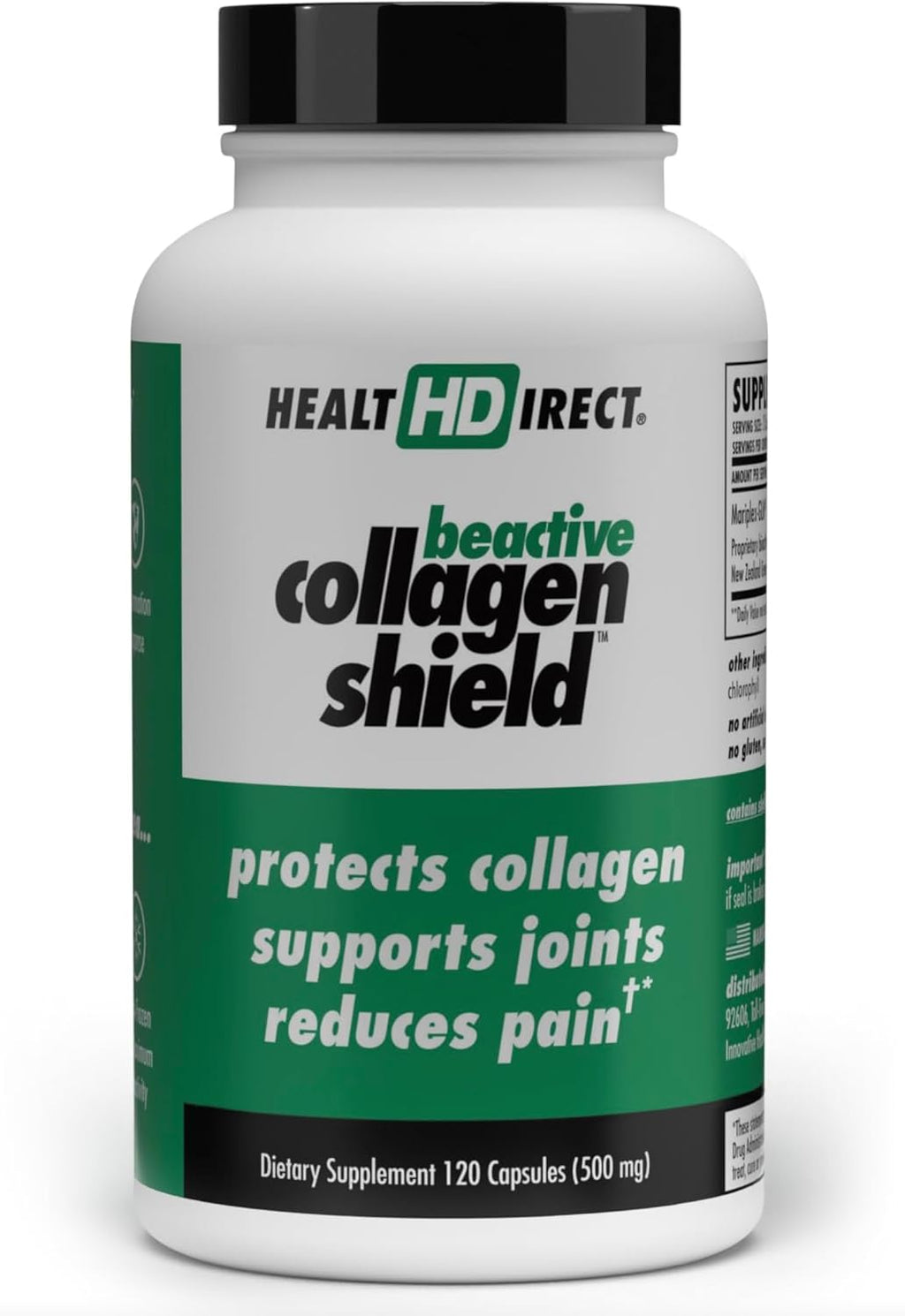 HEALTH DIRECT - BeActive Collagen Shield - 120 Capsules - Advanced Green-Lipped Mussel Supplement for Collagen Protection - Supports Collagen in Skin, Joints and Muscles