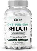 One-Per-Day Shilajit for Men and Women - Natural Shilajit Supplement for Age-Defying, Bone Strength, Hormone Support and More - 30 Shilajit Capsules