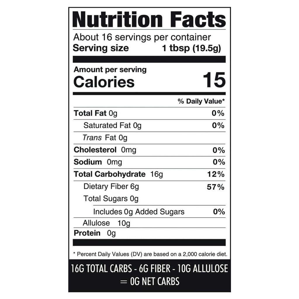 Wholesome Yum Zero Sugar Honey Substitute (Keto) - Natural Sugar Free Honey Alternative With Monk Fruit & Allulose - Zero Net Carbs, Non GMO, Gluten Free, No Aftertaste (11 oz)