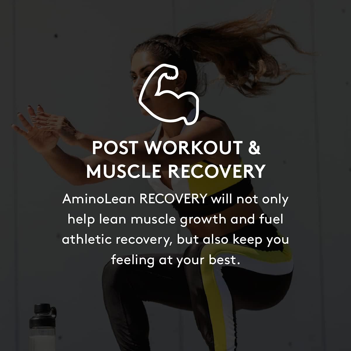 AminoLean Hydrating Electrolyte Powder and Recovery Drink with Sea Minerals, Nootropic Mushrooms, and Vegan Amino Acids, BCAAs + EAAs for Post Workout Muscle Building, Tropical Punch