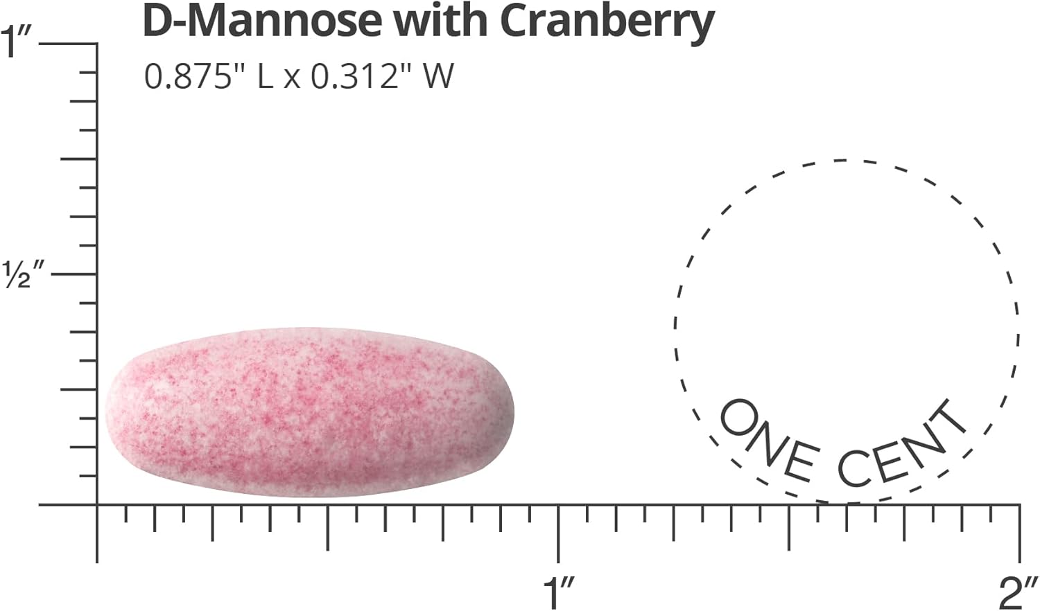 DOCTORS' PREFERRED D-Mannose 1300 MG with Cranberry 500 MG Supplement - Premium Formula (90 Vegan Tablets)