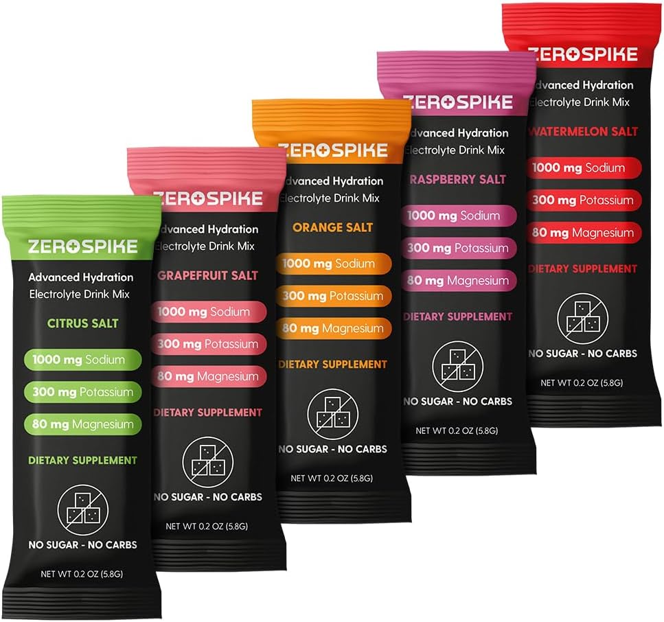 No Sugar Electrolytes Powder Packets | Keto & Fasting Salts Drink Mix | Supplements: The Key Hydration Nutrients Missing from Purified Water | Clean, Variety Pack, Calorie Free | 15 Sticks