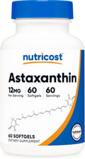 Nutricost Astaxanthin 12mg, 60 Softgels - Non-GMO and Gluten Free (2 Month Supply)