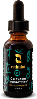 Redmint Cordyceps Mushroom Herbal Tincture -Sports & Physical | Rooted in Ancient TCM Wisdom | Organic Energy & Stamina Support Mushroom Blend Supplement | Natural Endurance & Immune Support | 1 Fl oz