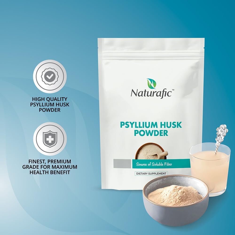 Psyllium Husk Powder – 100% Pure Natural Fiber for Digestive Health & Regularity, Non-GMO, Gluten-Free, Vegan, 32 oz – Supports Healthy Bowel Movements.