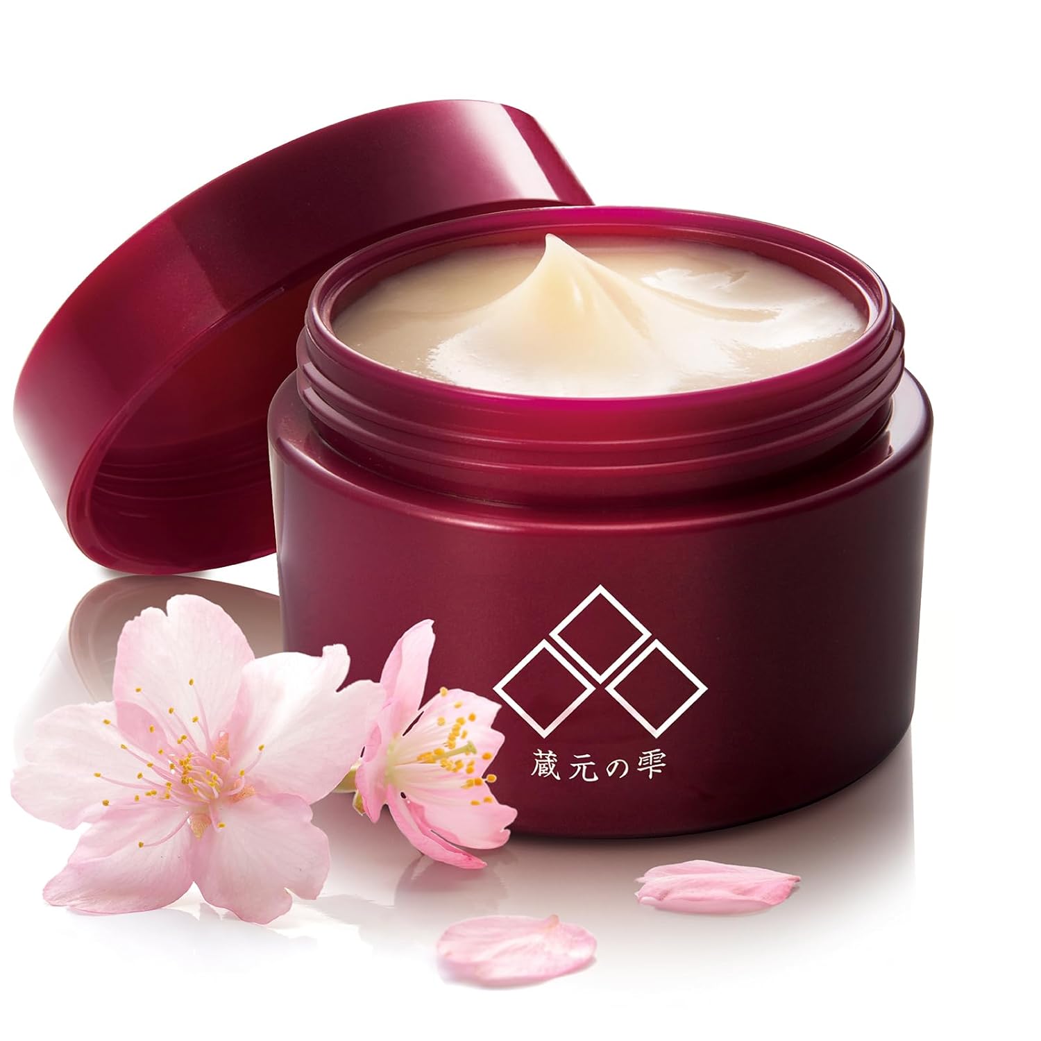 Japanese Moisturizer, Face Cream for Women&Men, Hydrating formula, Smooth skin, Cherry Blossom sakura extract, Vitamin C, AHA, “Kuramoto-no-Shizuku”, Paraben Free, Cruelty Free (0.7 oz)