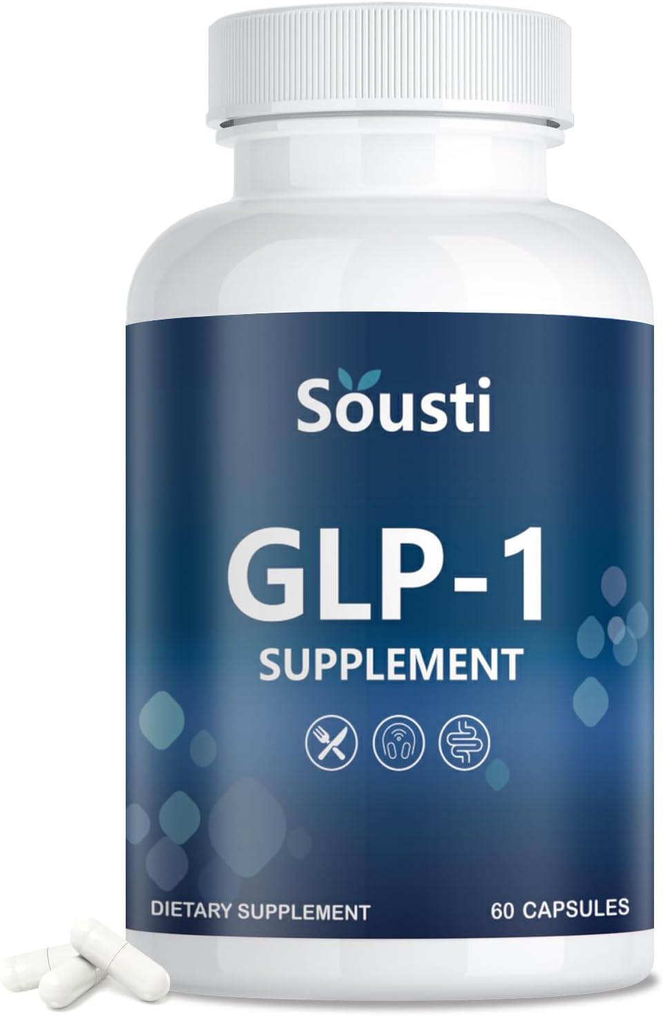 GLP-1 Supplement Support, GLP Activate Natural Formula for Women & Men, GLP-1 Supplement for Metabolic, Energy and Overall Health, Take Before Meal (60 Capsules)