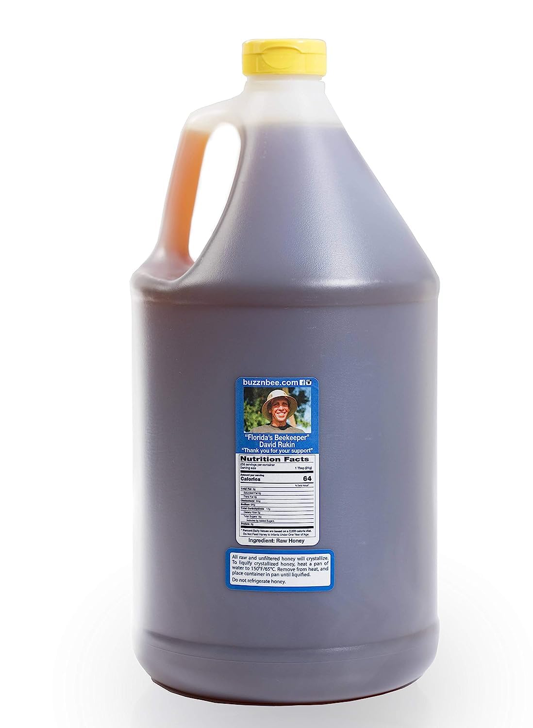 Buzzn Bee Raw Florida Honey - Unpasteurized and Unfiltered (Wildflower, 12 Pound (Pack of 2))