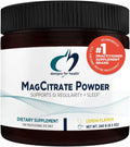Designs for Health MagCitrate Powder - 300mg Powdered Magnesium Citrate to Support Calm + Regularity - Non-GMO, Gluten Free Delicious Drink Mix Add-in, Lemon Flavor (60 Servings / 240g)