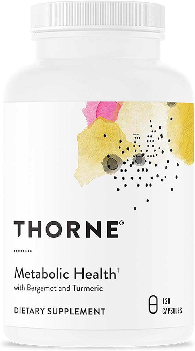 THORNE - Metabolic Health - Gut Health Supplement to Aid Weight Management* - Formulated with Bergamot and Turmeric (Curcumin Phytosome) - 60 Servings