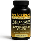 Primal Multivitamin - 21 Essential Vitamins & Minerals - Daily Vitamin & Mineral Supplement - Energy & Wellness Support - 30 Capsules
