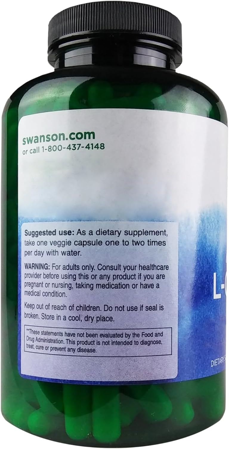 Swanson Acetyl L-CARNITINE 500MG 240 Veg Cap