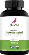 Organic Spearmint Capsules – 1000mg Vegan Herbal Supplement – Daily Wellness and Balance – Alternative to Spearmint Tea – 50-Day Supply
