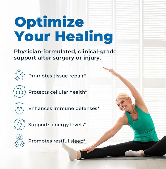 VitaMedica Clinical Support Formula - Supports Wound Healing & Bruising - Pre & Post-Op Surgery Essential & Injury Recovery Multivitamin Supplement