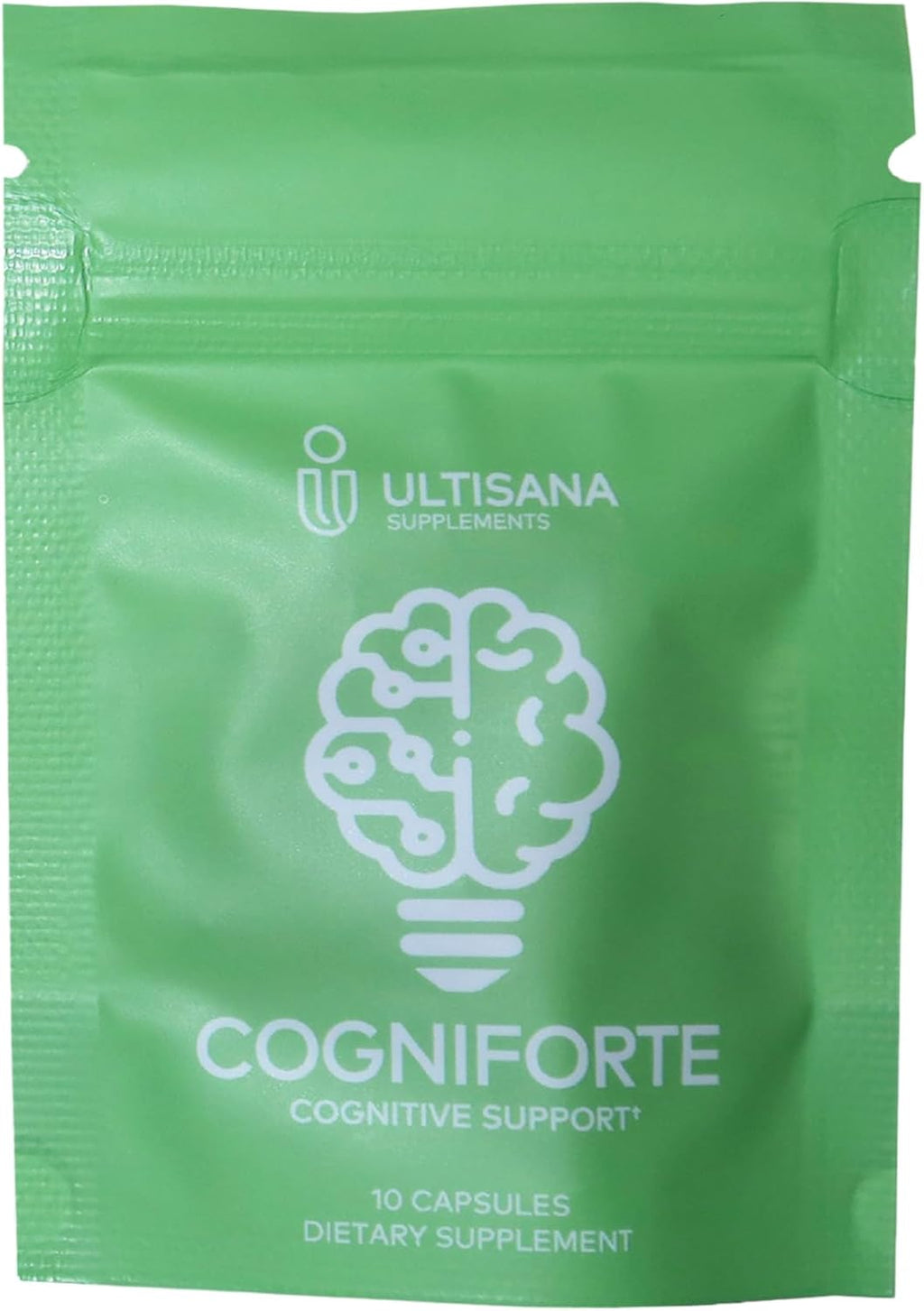 Cogniforte-On-The-Go Brain Supplement for Memory and Focus, Trial Pack | Enhanced Cognitive Support, Mental Clarity | L-Theanine, Ginkgo Biloba, Taurine, Vitamin B12 & Caffeine | 10 Count