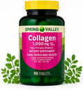 Collagen for Women Type 1 & 3 + Vitamin C • Hair, Skin & Nails Support • 1000 mg • 90 Tablets by Spring Valley