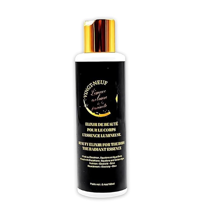 Beauty Elixir Nourishing Body Oil After Shower | Jojoba & Argan Oil | Dry Body Oil for Deep Hydration | Radiant Glow & Smooth Skin | Lightweight Non-greasy With Glutathione (160ml)