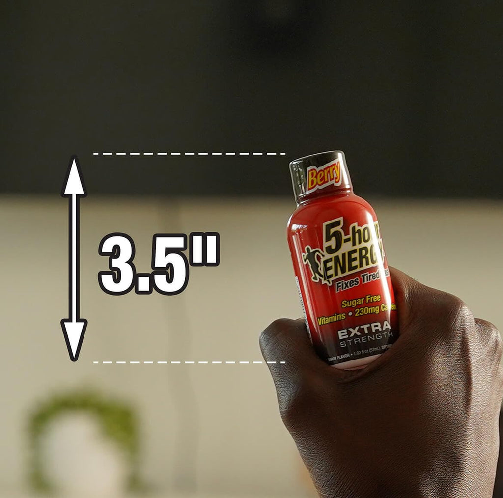 5-Hour Energy Extra Strength Shots Variety Pack, 30 Count (1.93 fl oz) - Extra Strength Berry, Tidal Twist, Strawberry Banana Flavors
