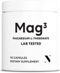 Mag3 – Magnesium L Threonate 2000mg Per Serving, 30 Servings of Pharmaceutical Grade, Non-GMO, Soy Free, Gluten Free, Vegetarian Capsules - Supplement for Brain & Joint