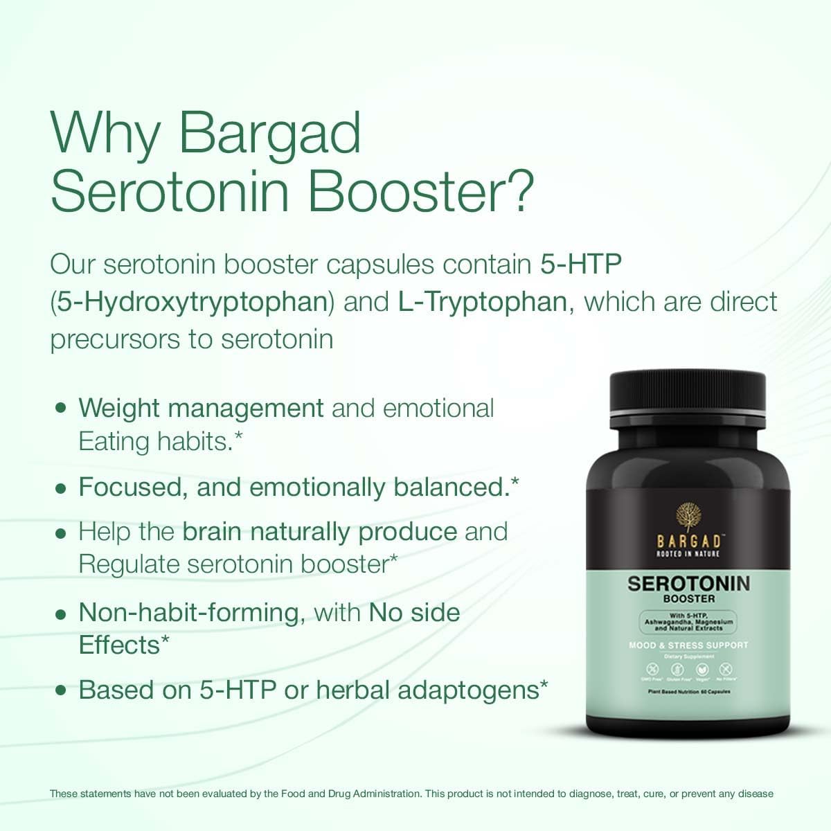 Serotonin Support Supplement – 5-HTP 150mg with L-Tryptophan, B6, Magnesium & Herbal Blend – Mood, Relaxation & Sleep Support – 60 Vegan Capsules – Non-GMO, Gluten-Free