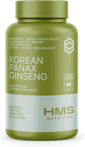 Korean Red Panax Ginseng 2000mg 120 Vegan Capsules Super Strength Extract NSF Certified Supplements, High Ginsenosides Supports Energy, Stamina, Performance and Clarity