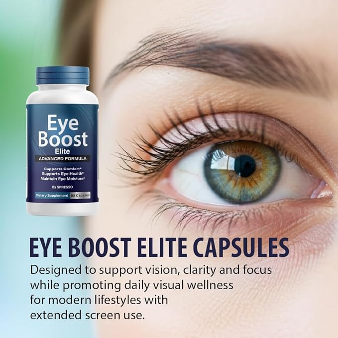 (3 Pack) Eye Boost Elite Capsules, Official EyeBoost Supplement Pills with Premium Ingredients, All Natural Advanced Formula Support for Clear Vision, Optimal Health & Visual Wellness (180 Capsules)