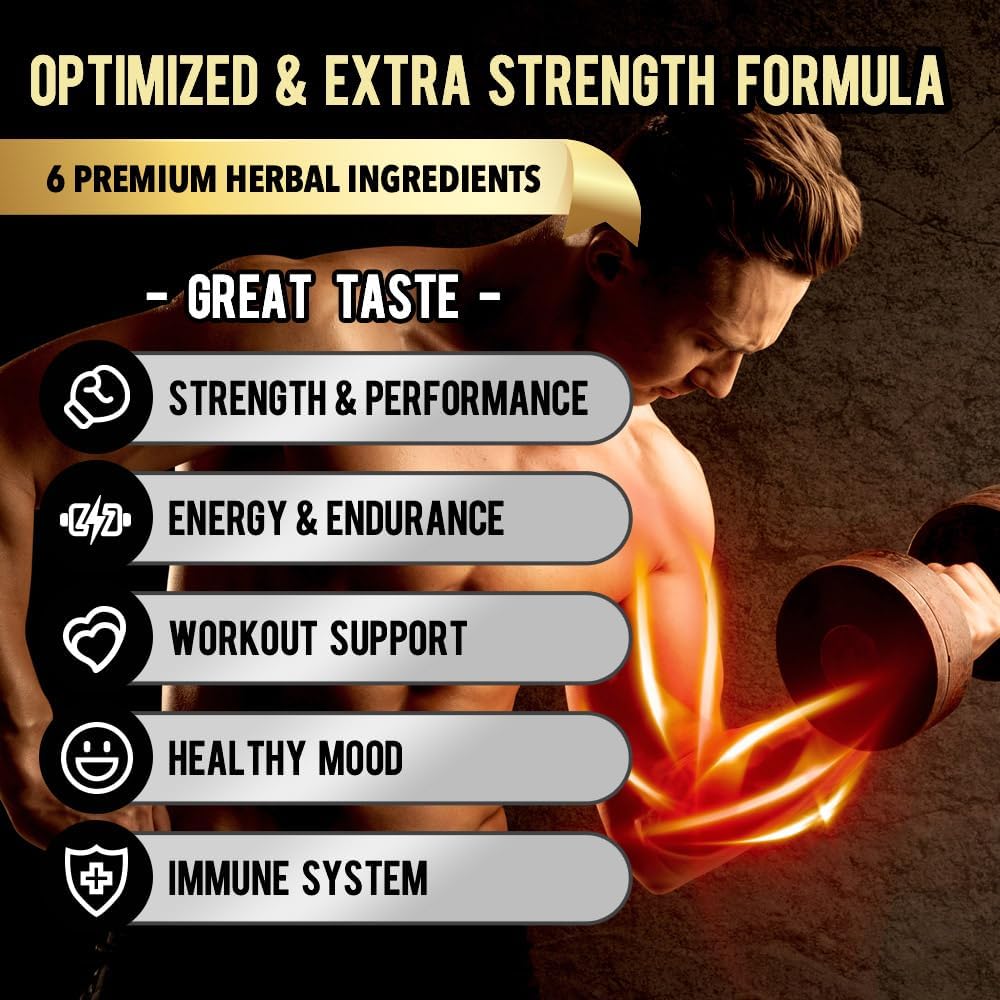DAIKEN Peruvian Maca Root Powder Extra Strength 15,000 mg, Gelatinized Black, Red, Yellow Maca Blend with L-Arginine (2,500 mg) for Men and Women, Superior Absorption, Vegan, Lab Tested - 22 Packets