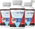 (3 Pack) Official VisionUltra+ Eye Health Support Supplement Premium Blend*, Vision Ultra+ Capsules Eye Health Formula with Lutein, Beta-Carotene, Vitamin B12 and Zinc, 180 Capsules