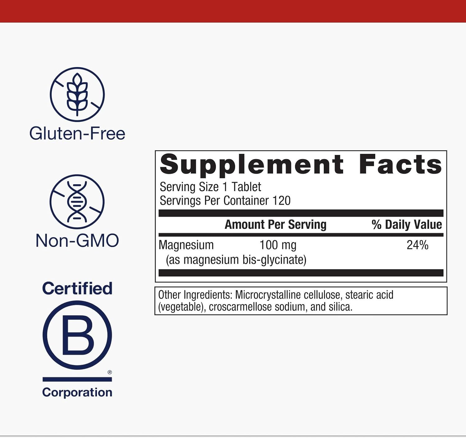 Metagenics Magnesium Glycinate - Highly Absorbable - Support for Sleep, Stress Relief, Muscle, Bone, Heart & Nerve Health - Gluten-Free - Non-GMO - Vegetarian - 120 Tablets