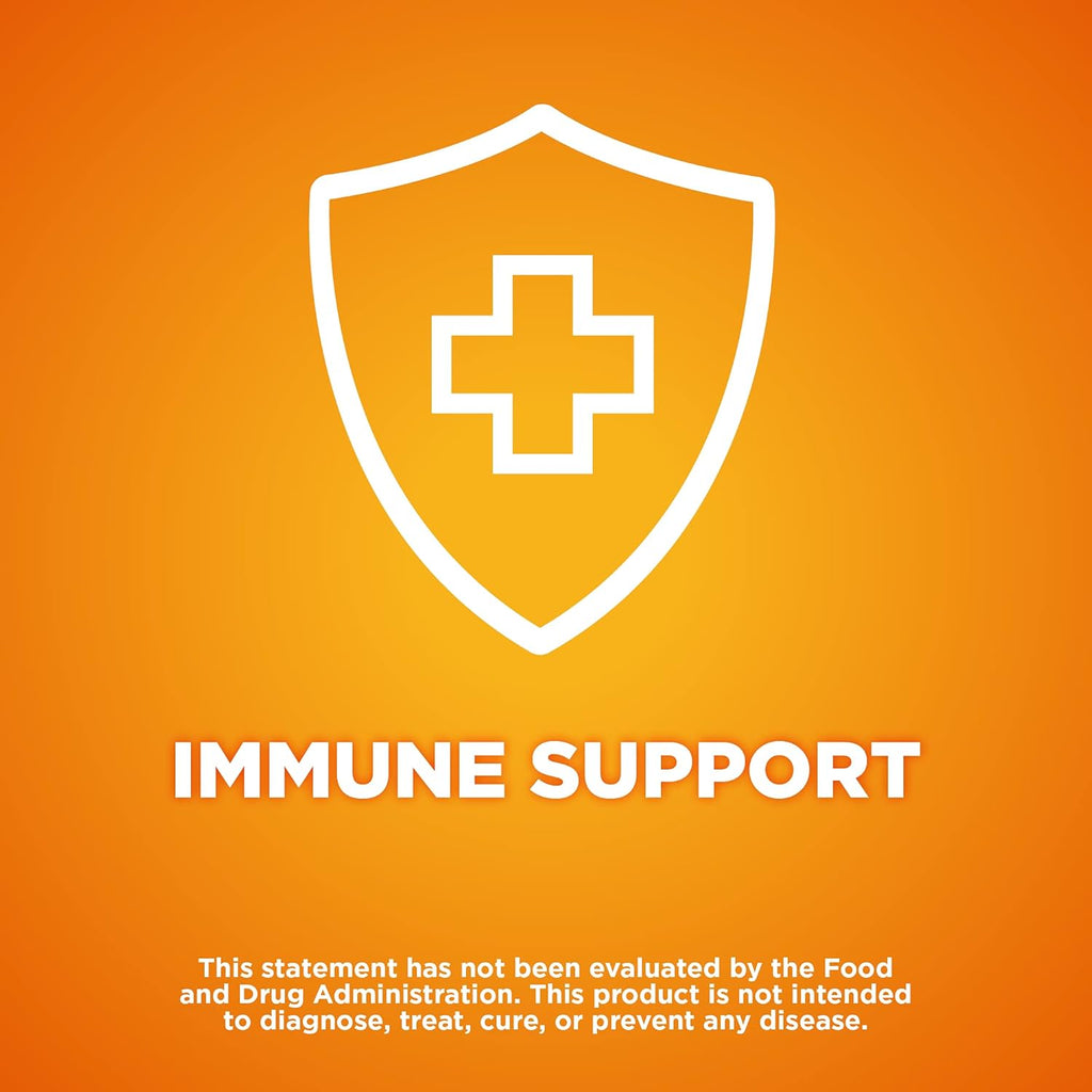 Amazon Basic Care Immune Support Citrus Chew Tablets, 32 Count (Pack of 2)