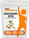 BulkSupplements.com Chasteberry Extract Powder - from Vitex Berry, Herbal Supplement - Vegan & Gluten Free, 500mg per Serving, 100g (3.5 oz) (Pack of 1)